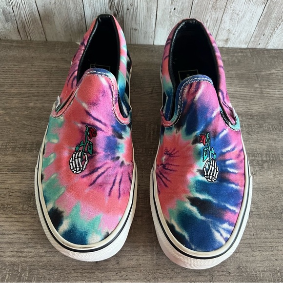 Vans Shoes - Vans Grateful Dead Tie Dye Slip On Sneakers 8.5